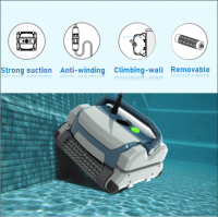 Swimming Robotic Pool Cleaner Blue rope 17m