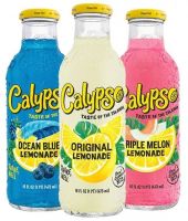 CALYPSO SOFT DRINKS/CALYPSO LEMONADE PINEAPPLE PEACH LIMEADE/OCEAN BLUE LEMONADE   FRUIT JUICES
