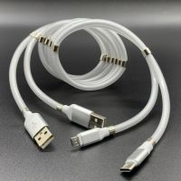 Auto Magnetic Charging Data USB Cable Self Winding