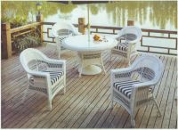 Sell outdoor table set, outdoor dining set, rattan love seat