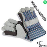 Palm safety working leather gloves manufacture driver gun pam gloves