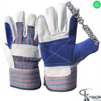 Pure leather double palm working laboure leather gloves pakistan quality