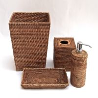 rattan tissue box kitchen decoration