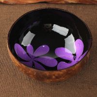 Lacquer decorative real coconut bowl storage key and jewellery bowl decoration