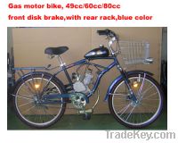 Sell: Bicycle with gas engine (E-GS103, blue)