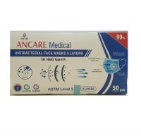 3 PLYS DISPOSABLE FACE MA_SK - ASTM LEVEL 3 -  EN 14683 TYPE IIR  ANCARE
