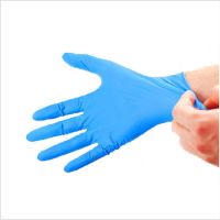 Nitrile Industrial Glove, Powder Free, Disposable, 8 mil Thickness, Medium, Blue