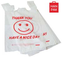 Plastic vest carrier for supermarket made in Vietnam with super cheap price