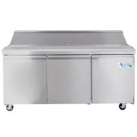 AVANTCO SS-PT-71-HC 70" 3 DOOR STAINLESS STEEL REFRIGERATED SANDWICH PREP TABLE