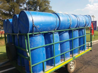Rubber drums water and chemical storage drums