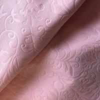 Polyester Microfiber Fabric Solid Dyed With Emboss