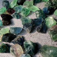 Natural Crystal Rough Stone healing gemstone jewelry Green And Blue Fluorite Rough Stone For Jewelry Making