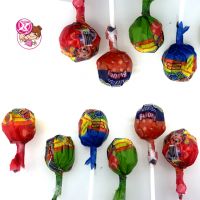 Hot selling Big bom lollipop candy with bubble gum