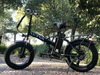 WHD. Folding Electric Bicycle Beach Snow E Bike Black