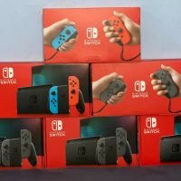 N - intendo Switch 32GB Console V2 with Neon Blue and Neon Red Joy-Con
