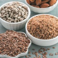 Organic Golden Linseed Flax Seeds and Brown Flax Seeds