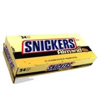 Snickers Almond Chocolate Candies Bar of 1.76 Oz - 24 Individual Bars