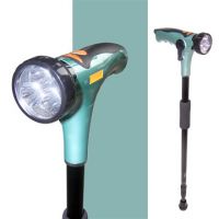 Walking stick Dynamo flashlight with 3 Super LED lights, rechargeable