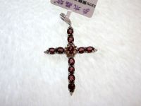 Sell new fashion silver genuine high quality garnet pendant