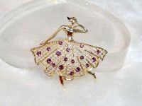 Sell new style fashion ballet girl alloy brooch