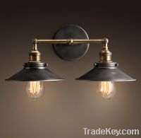 Sell NEW Metal Filament Sconce Double Aged Steel wall lamp