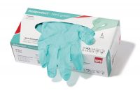Nitrile Gloves / Protective Civilian Gloves / White and sky Blue Nitrile disposable Gloves