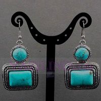 Sell turquoise tibet silver earring