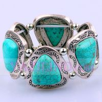 Sell gemstone turquoise bracelet in heart shape