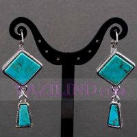 Sell silver turquoise earrings