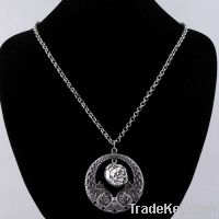 Fashion Chinese Classical Design Silver Necklace Pendent