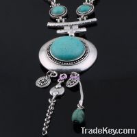 wholesale turquoise bead pendent necklace