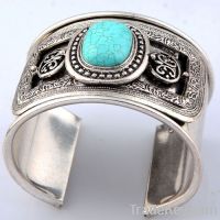 turquoise bead women cuff bracelet