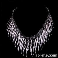 fashion silver pendent chain necklace