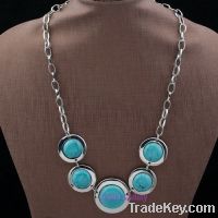 fashion turquoise bead necklace for women