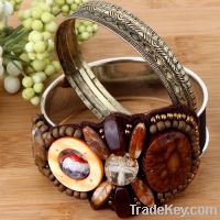 Crystal Bangle Bracelet Set
