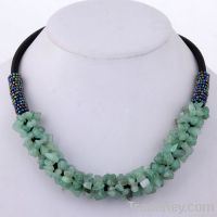 Hand-knitted Crushed Stone Necklace
