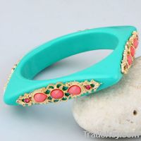 Fashion Resin Square Bangle Bracelet