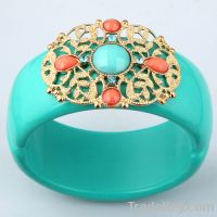 Fashion Resin Circle Bangle Bracelet