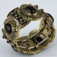 Fashion alloy gold bangle cuff bracelet