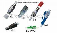 SC/FC/ST/LC/MU/LC/APC male-female attenuator
