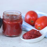 Mason jar tomato paste