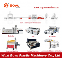 Conical Twin-Screw Plastic Extruder/ Spc Flooring Production Line/Plastic Extrusion Machine/SPC Resilient Flooring on-Line Embossing Extrusion Production LineConical Twin-Screw Plastic Extruder/ Spc Flooring Production Line/Plastic Extrusion Machine/SPC R