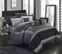 10 Piece Comforter Bedding with Sheet Set and Decorative Pillows Shams