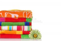 100% Cotton Beach Towel Oversized with Colorful Stripes, Soft and Quick Dry Beach/Swim/Pool/Bath Towels (30" x 60")