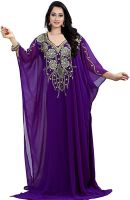 Women wear Dubai Kaftan Farasha Caftan Long Maxi Party Dress Top Free Size