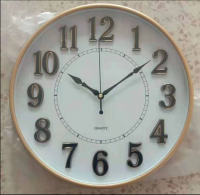 Easy Read Round Mute Quartz Wall Clock Home Decoration