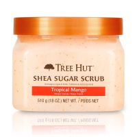 Tree Hut Shea Sugar Scrub Tropical Mango, 18oz, Ultra Hydrating and Exfoliating Scrub for Nourishing Essential Body Care