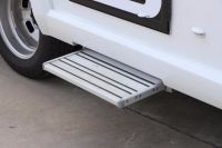 RV entry step with cold-white led light