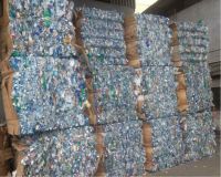 PET BOTTLES 100% CLEAR SCRAP WASTE BALES of 50kg