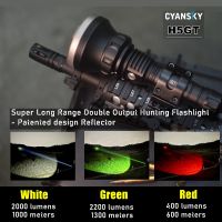 Super Long Range Multicolor Hunting Flashlight 2200 Lumen 1300 Meter